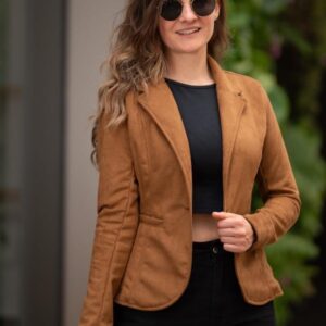 Blazer Kansas, piel de durazno Miel